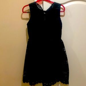 Black lace dress